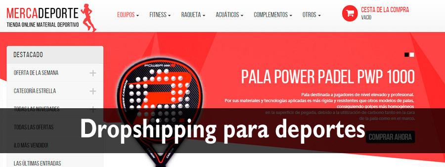 dropshipping para deportes