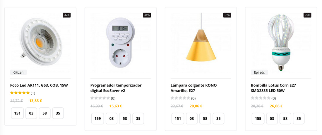 Bloque de ofertas