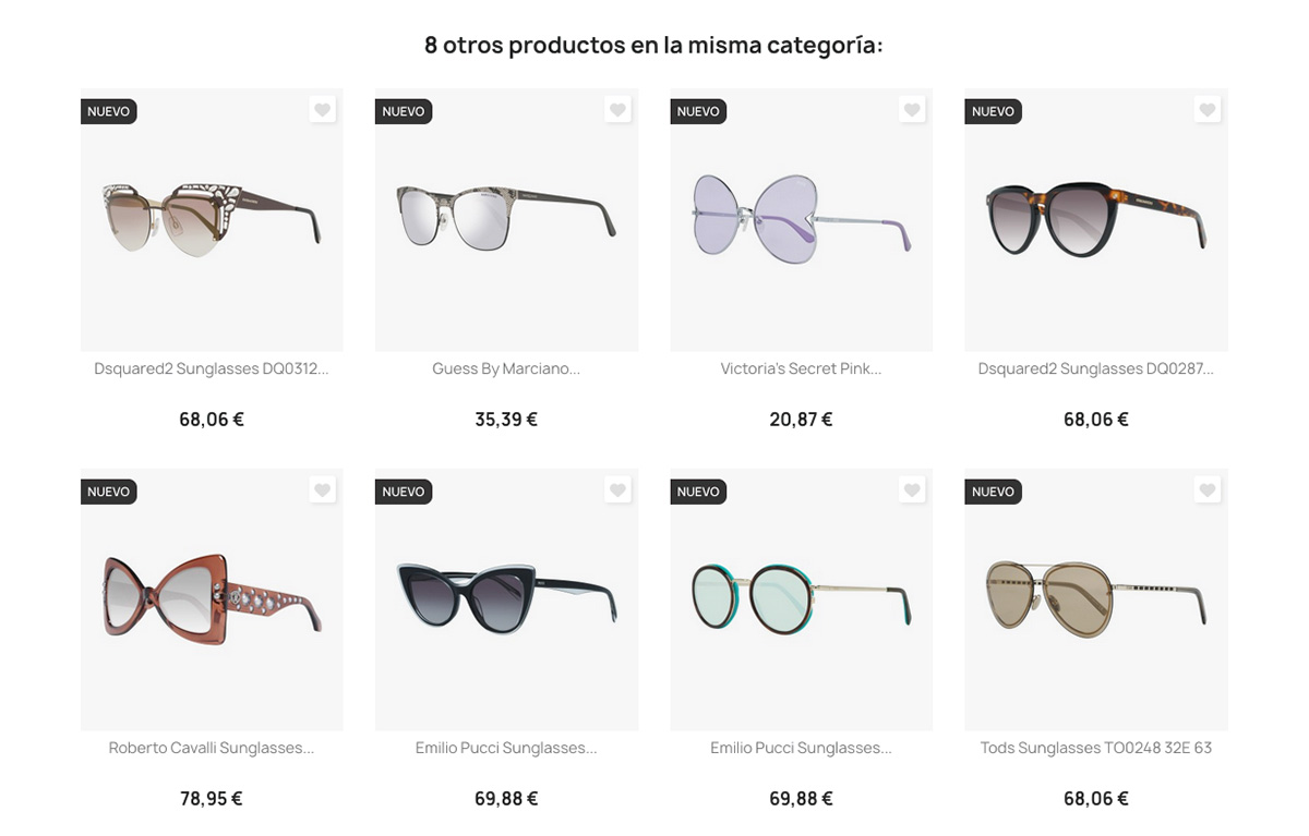 Productos misma categoría